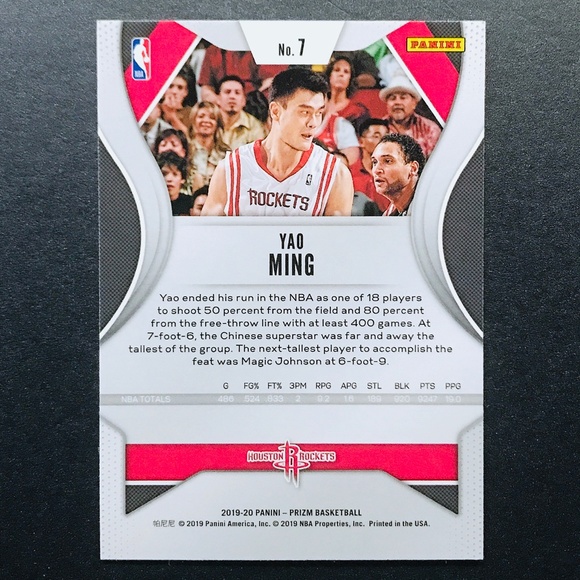 Yao Ming - 2019-20 Panini Prizm #7 - Picture 2 of 2
